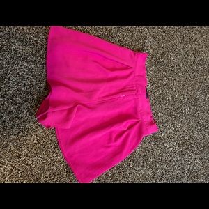 Pink high waited shorts